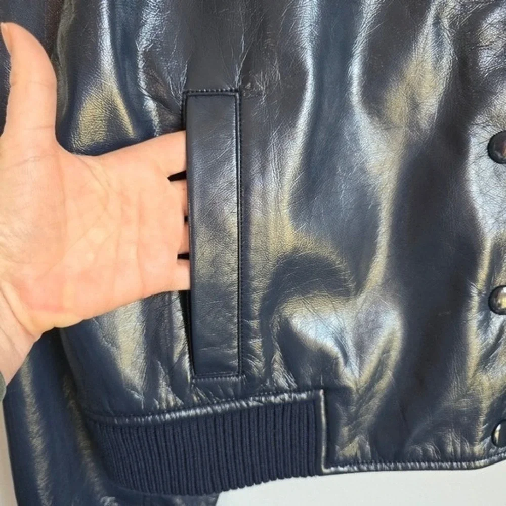 LOFT bomber sleeve fabric